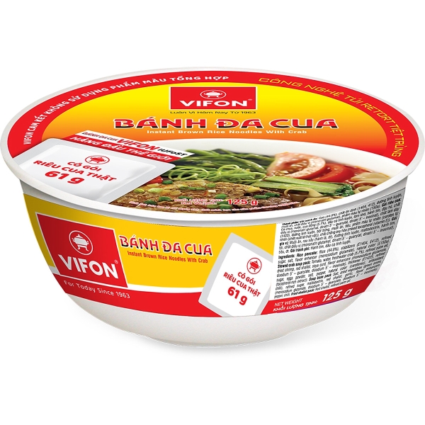 VIFON Instant Rice Noodles Crab Flavor
